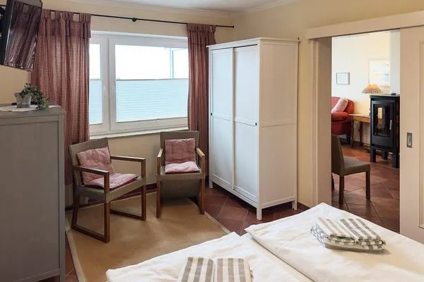 Schlafzimmer Haus Kap Hoorn Ferienwohnung Seeblick