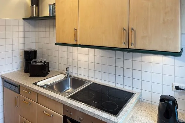 Küche / Küchenzeile Haus Kap Hoorn Ferienwohnung Seeblick