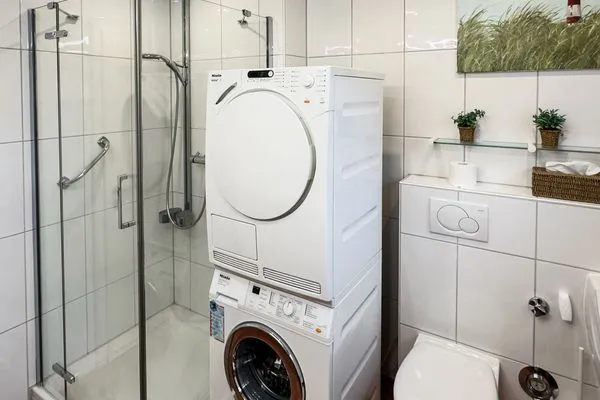 Badezimmer Haus Kap Hoorn Ferienwohnung Seeblick