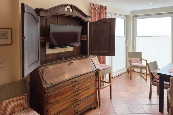 Wohnzimmer Haus Kap Hoorn Ferienwohnung Seeblick