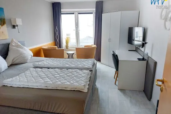 Schlafzimmer Appartement-Haus Regina Ferienwohnung Ohlsen´s smucke Stuuv