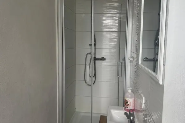 Badezimmer  Gemütliches Appartement "Gudrun" in Halle inklusive Parkplatz