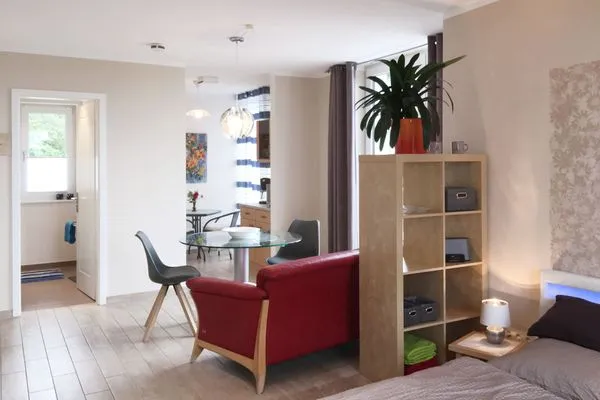Wohnzimmer  Ferienwohnung Richi - zentrale und ruhige in der Hafenstadt Sassnitz