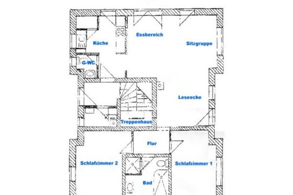  Jagdhaus 1 EG Wieck - Grundriss
