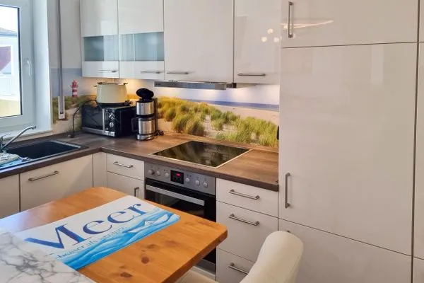 Küche / Küchenzeile  Ferienwohnung Sonnenblick - zentral in der Hafenstadt Sassnitz