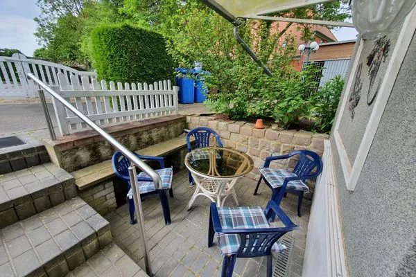 Terrasse  Ferienwohnung Sonnenschein - im Herzen der Halbinsel Jasmund