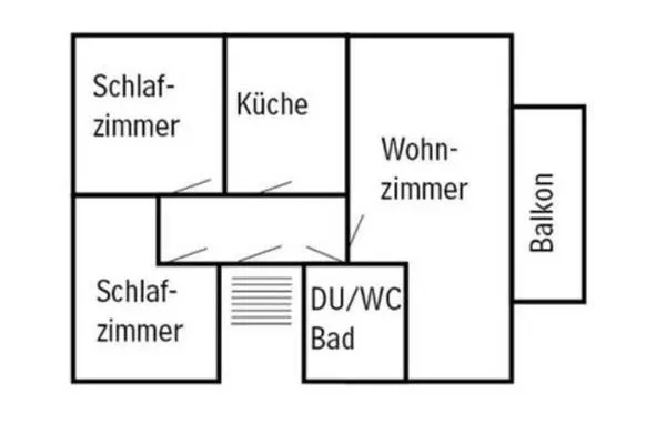 Grundriss  Ferienwohnung Stockrose - ganz nah am Nationalpark Jasmund