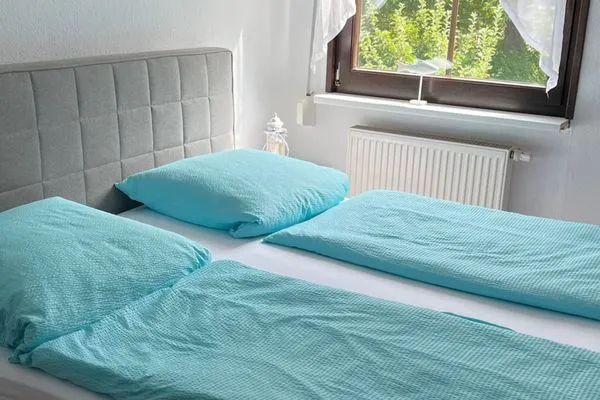 Schlafzimmer  Ferienwohnung Stockrose - ganz nah am Nationalpark Jasmund