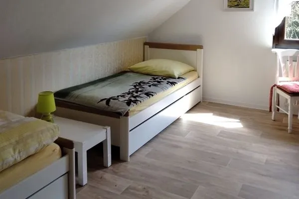 Schlafzimmer  Ferienwohnung Stockrose - ganz nah am Nationalpark Jasmund
