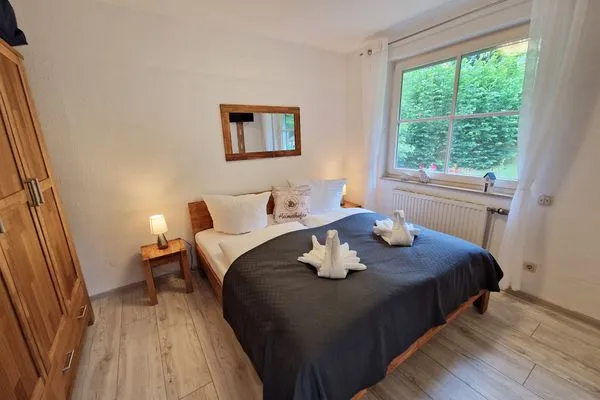 Bett  Ferienwohnung Treibholz - direkt am Nationalpark Jasmund