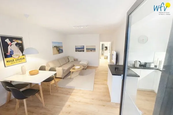 Wohnzimmer Haus Anton-Günther-Straße 16 Ferienwohnung Strandglück