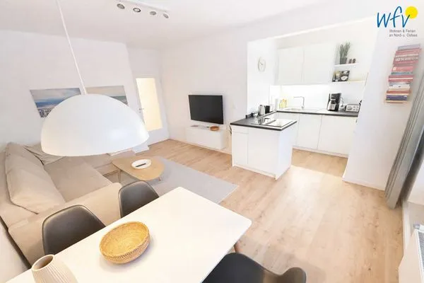 Wohnzimmer Haus Anton-Günther-Straße 16 Ferienwohnung Strandglück