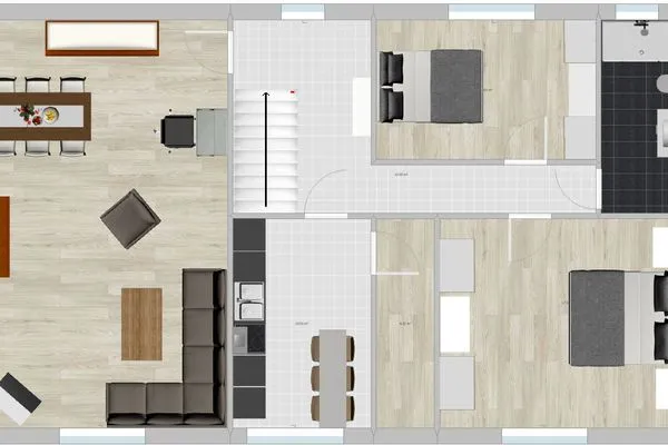 Grundriss Haus Franz-Habich-Straße 9 Ferienwohnung Peiter Blik