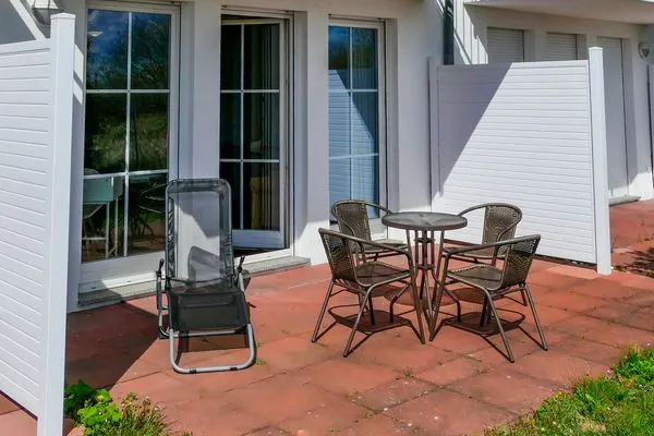 Terrasse  Ferienwohnung Max - Urlaub in ruhiger Lage mit Hund
