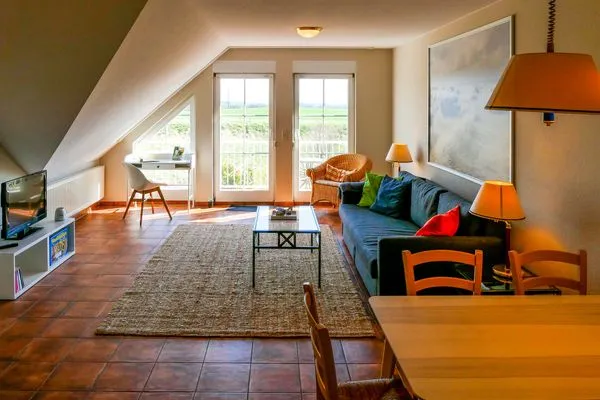 Wohnzimmer  Ferienwohnung Moritz - Urlaub in ruhiger Lage mit Hund