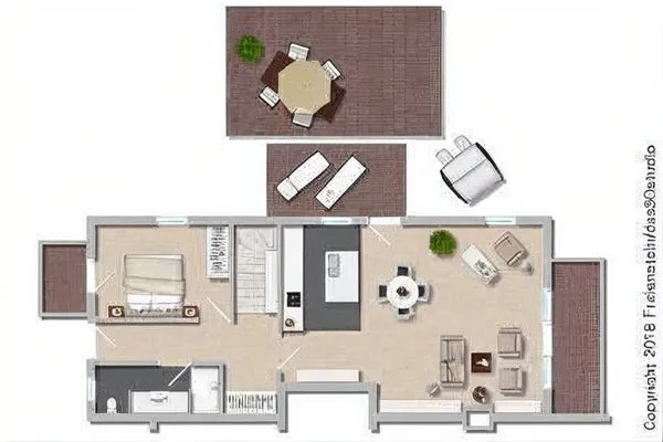 Grundriss  Palais am Südstrand - Whg. 1