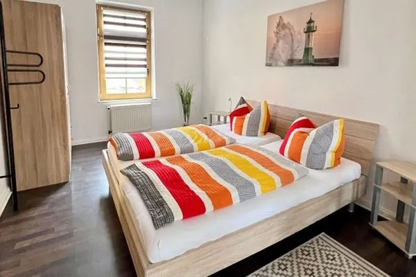 Bett  Ferienwohnung 1 Otto - in der Stadtmitte von Sassnitz