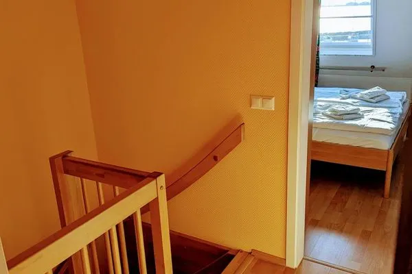 Wohnzimmer  Fewo "An de Waterkant" - Leuchtturmblick, Balkon