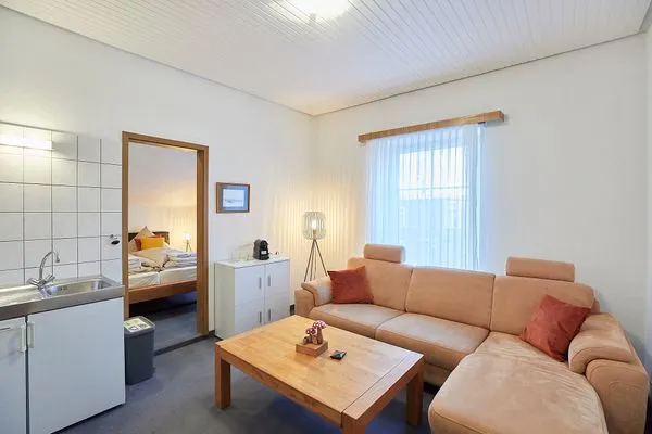 Wohnbereich mit kleiner Teestation  Huus in't Dörp - Studio 11