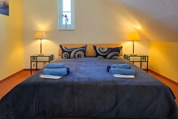 Schlafzimmer  Ferienwohnung Muschel - Ostsee-Urlaub mit Hund