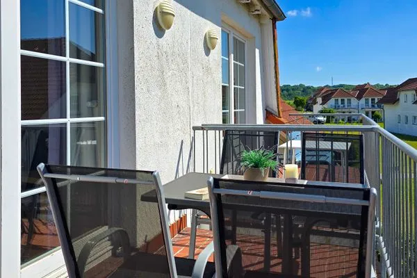 Balkon  Ferienwohnung Muschel - Ostsee-Urlaub mit Hund