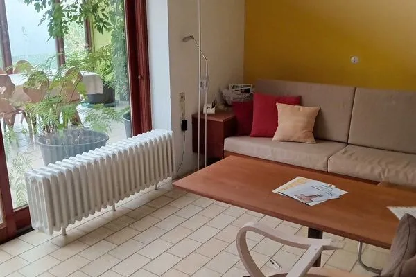 Wohnzimmer Haus Kiebitzdelle-Leegde 16 Ferienhaus Müller