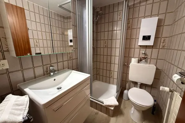 Badezimmer  Strandresidenz Rosengarten, Hohenzollernstr. 30, App. 110