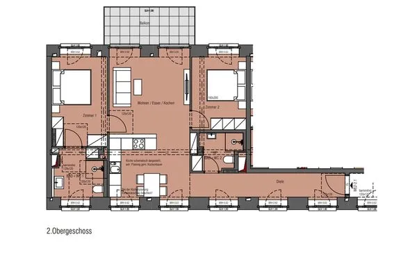 Grundriss  FeWo Küstenliebe in PRORA - 2.21
