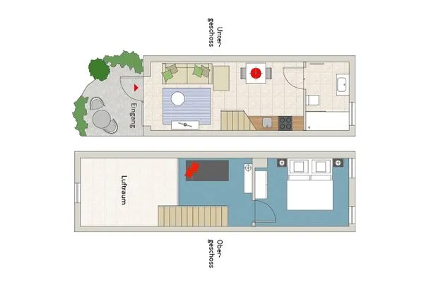 Grundriss  Auf den Höfen Ferienwohnung 5 Kleines Glück