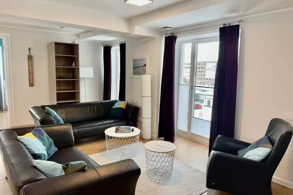 Wohnzimmer  FeWo Meeresglück in PRORA . 7.37