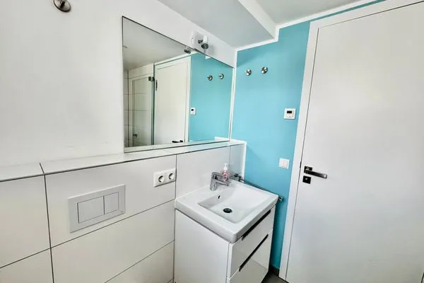 Badezimmer  FeWo Meeresglück in PRORA . 7.37