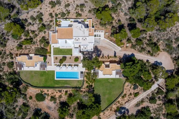 Vogelperspektive  Villa Vadella Ibiza
