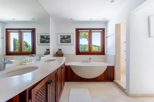Badezimmer  Villa Vadella Ibiza