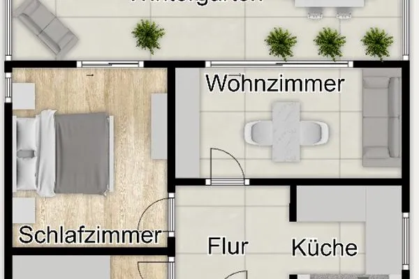 Grundriss Haus Kiebitzdelle-Leegde 16 Ferienhaus Müller