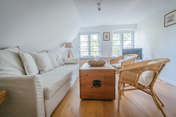  Friesenhof Benen Diken - Lütte Deern Poppenbüll,Osterhever,Tetenbüll - Sofaecke mit TV