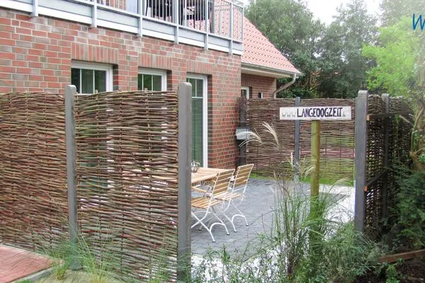 Terrasse Ferienhaus Melkerpad 28 Ferienwohnung Langeoogzeit