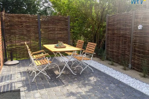 Terrasse Ferienhaus Melkerpad 28 Ferienwohnung Langeoogzeit