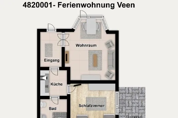 Grundriss Haus Wilhelm-Feldhoff Ferienwohnung Veen