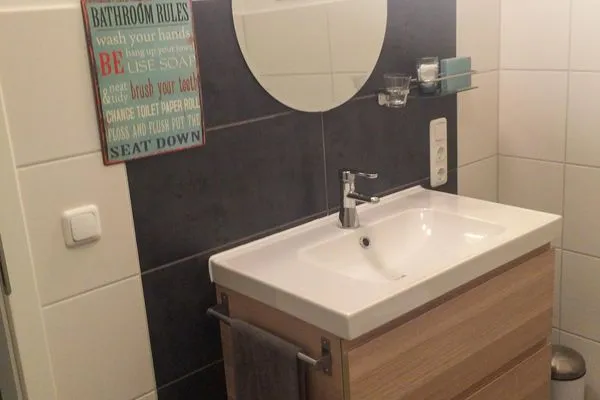 Badezimmer Ferienhaus Melkerpad 28 Ferienwohnung Langeoogzeit