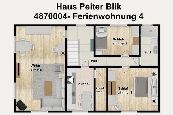Grundriss Haus Franz-Habich-Straße 9 Ferienwohnung Peiter Blik