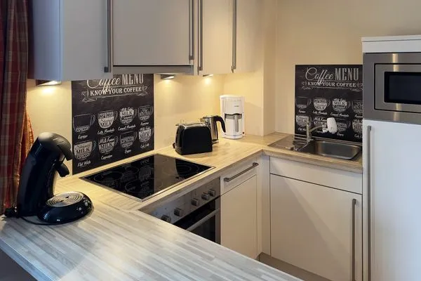 Küche / Küchenzeile Strand Residenz Ferienwohnung "Strandruh"