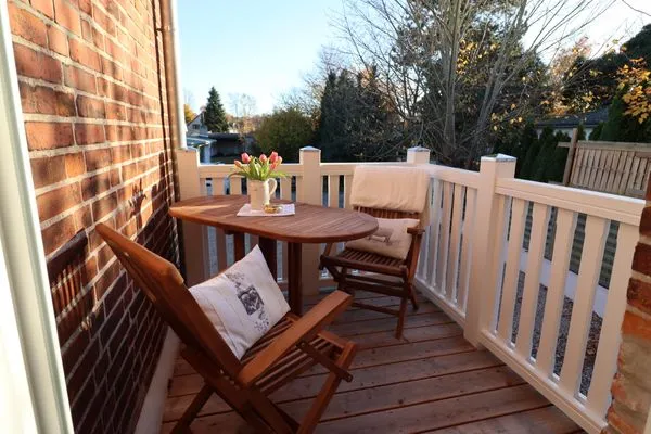 Balkon  Villa Johanna App. 2 - maritimes Wohnen in bester Lage mit Südbalkon & Garten