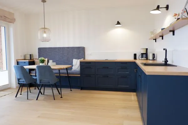 Großzügige, helle Wohnküche  Ferienhaus Landliv Stuuv