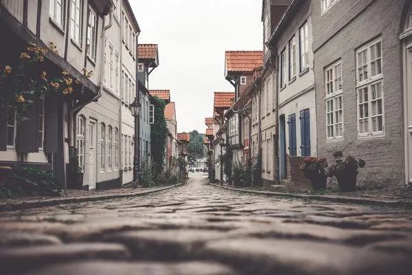 Gassen und Hinterhöfe in Flensburg  Ferienhaus Landliv Stuuv