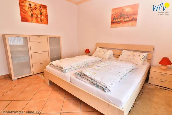 Schlafzimmer Haus am Meer Ferienwohnung Therese