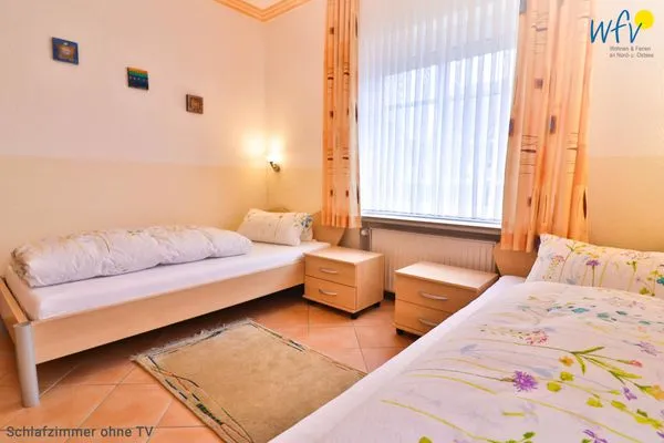 Schlafzimmer Haus am Meer Ferienwohnung Therese
