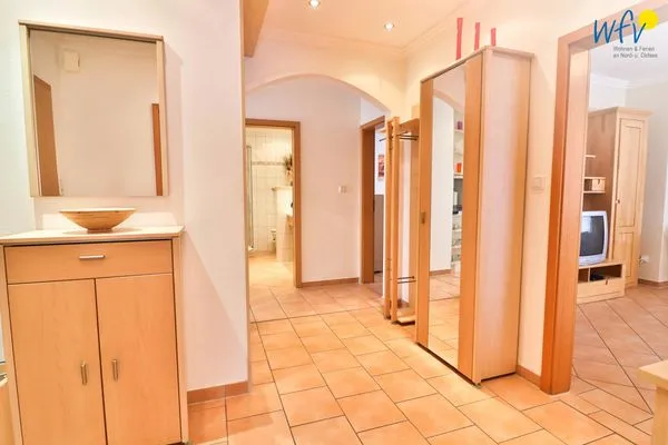 Flur und Eingangsbereich Haus am Meer Ferienwohnung Therese