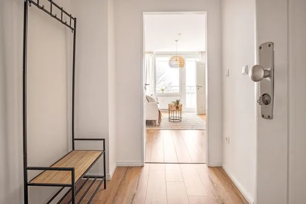 Wohnzimmer  Ferienwohnung Blick auf die Eckernförder Bucht