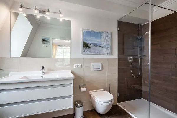 Badezimmer  Ferienwohnung Valencia am Rosenhof