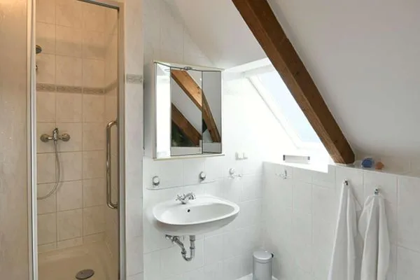 Badezimmer Weisses Rössl Ferienwohnung Schwalbennest